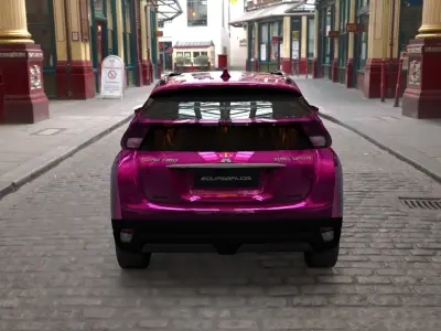 mitsubishi eclipse cross pink  3D model