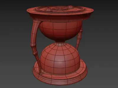 Hourglass Low-poly 3D model