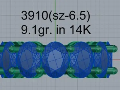 Oval Basket Band 3910 3D print model