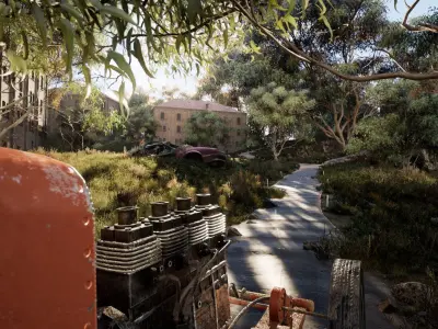 Nature Way - Unreal Engine Environment Low-poly 3D model