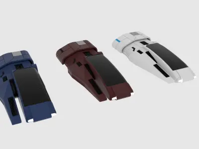 Mass Effect X3M Speeder 3D model