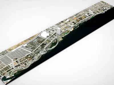 The Jeddah Street Circuit Saudi Arabia 3D model