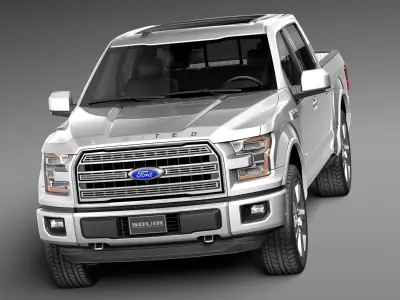 F-150 Crew Cab Limited 2016 3D model