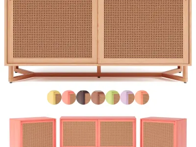 Sidebar-No2- Raffles Buffet By adjustable color 3D model