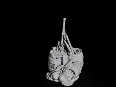 pile of ship 3D print model