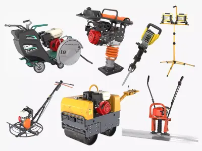 Construction Equipment 3D Model Collection