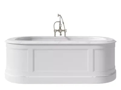 PORTMAN MARBLE TOP PAINTED BATH Free 3D model
