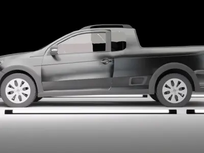 Volkswagen Saveiro Trendline Stock 3D Model 3D model