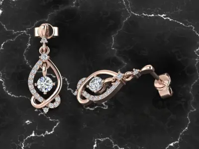 Jewelry Earring 3D print model get