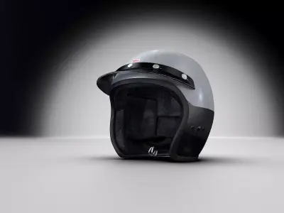 70s Helmet F1 FBX file 3D model