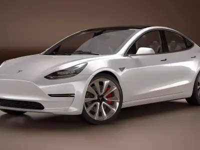 2018 Tesla Model 3 3D model