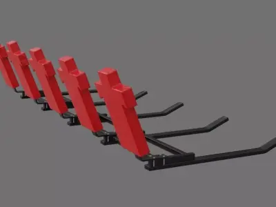 Football Tackling Dummy 1A Low-poly 3D model