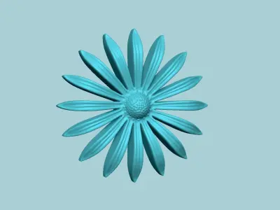 Black Eyed Susan Flower - Molding Artificial EVA Craft 3D print model