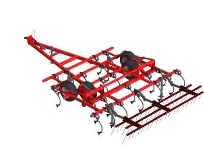 WG 0038 - Field cultivator 4m 3D model