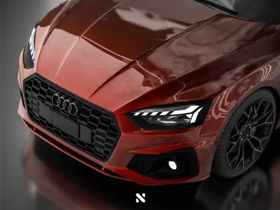 Audi A5 SportBack S-Line - 2021 Rigged Low-poly 3D model