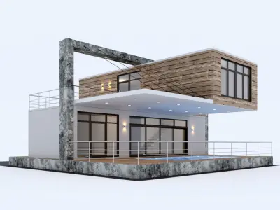 Sea Container house 3D model