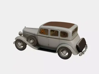 1930s Early Vintage Touring 3D model 3D model