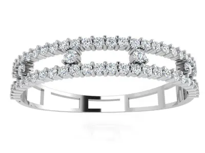 Diamond Bangle Bracelet 4242 3D print model