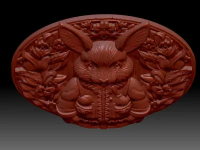 Rabbit 3D print model