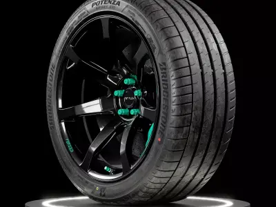 Bridgestone Potenza SPORT EVO 245 40 R19 98Y 3D model