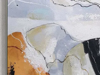 Plaster Two Photo Frame 146 Low-poly 3D model