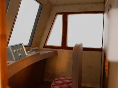 Spirited Away Train Low-poly 3D model