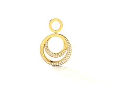 Women Pendant 3DM STL OBJ FBX Render Details 3D print model 10