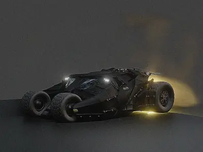 batmobile from batman knight rises 3D model