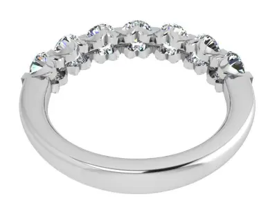 Round Diamond Band Ring 3723 3D print model