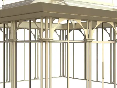 Modern gazebo 3D model