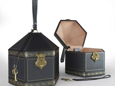   GUCCI women  leather handbag  3D model