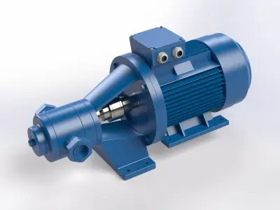 Gear pump NMSHF 3D model