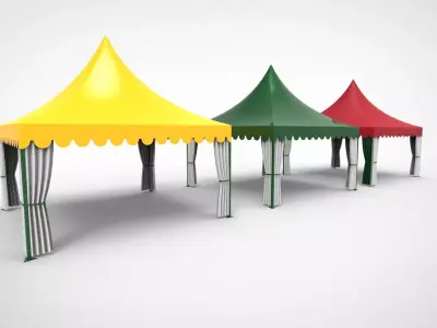 outdoor tent event 3D model