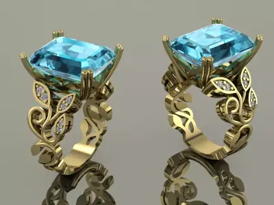 Ring Gold  3D print model
