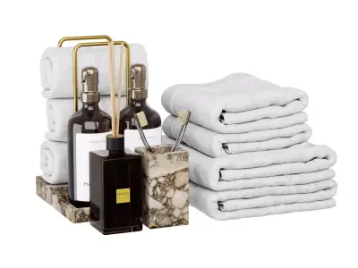 Urban bathroom set 3D model