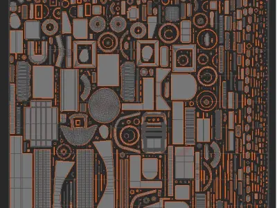 E1139 Tractor -Low-poly 3D models Low-poly 3D model