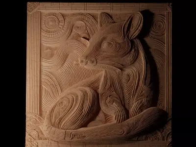 Quoll CNC 3d Print High Relief Sand Casting 3D print model