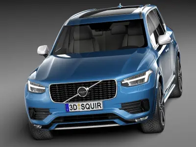 Volvo XC90 R-design 2015 3D model