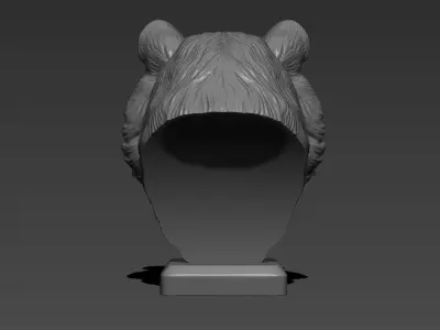 Tiger grin in Japanese style 3D print model