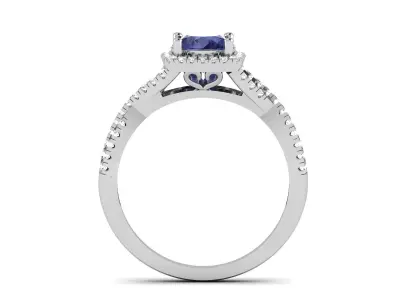 Women Solitaire Ring 3dm stl Render Detail 3D print model purchase