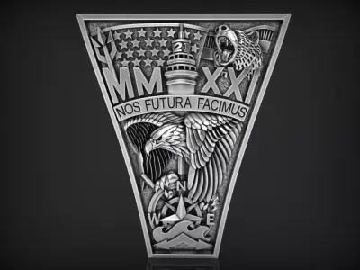 Bas-relief for the United States Ring 2021 3D print model