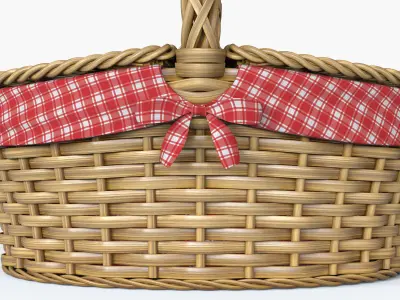 Picnic Basket 3D model