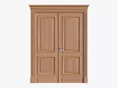 Door classic double 06 3D model