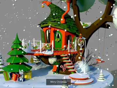 Halloween  and  Christmas 3D Model Collection