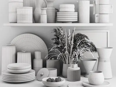 kitchen accessories03 3D model