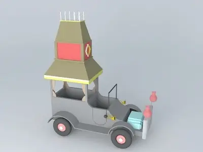 cupe mal assombrado (The Gruesome Twosome in the Creepy Coupe ) Free 3D model