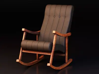 Rocking Chair Free low-poly 3D model