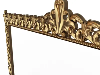 Classic Frame 020 Low-poly 3D model