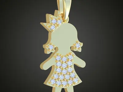 Pendant model 3D 0223 printable model Free 3D print model
