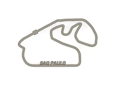 Sao Paulo F1 Racing Track 2025 3D print model